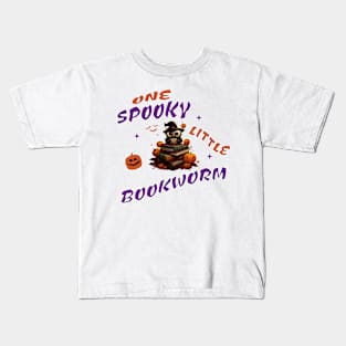 One spooky little bookworm Kids T-Shirt